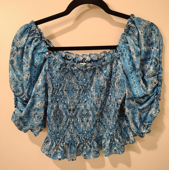 Ramy Brook Tops - Ramy Brook Macey Puff Sleeve Top